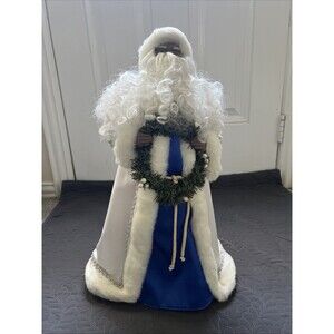 Vintage 21" 1996 Holiday Workshop Black Santa St Nick Tree Topper Center Piece